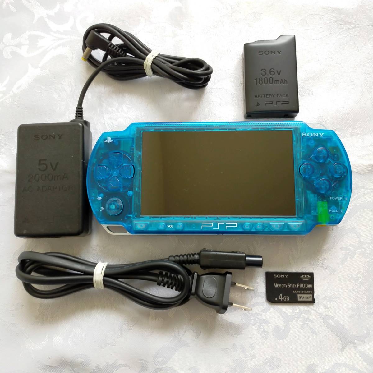 美品】【カスタム】PSP 1000 すぐ遊べるセット(クリアブルー)｜Yahoo