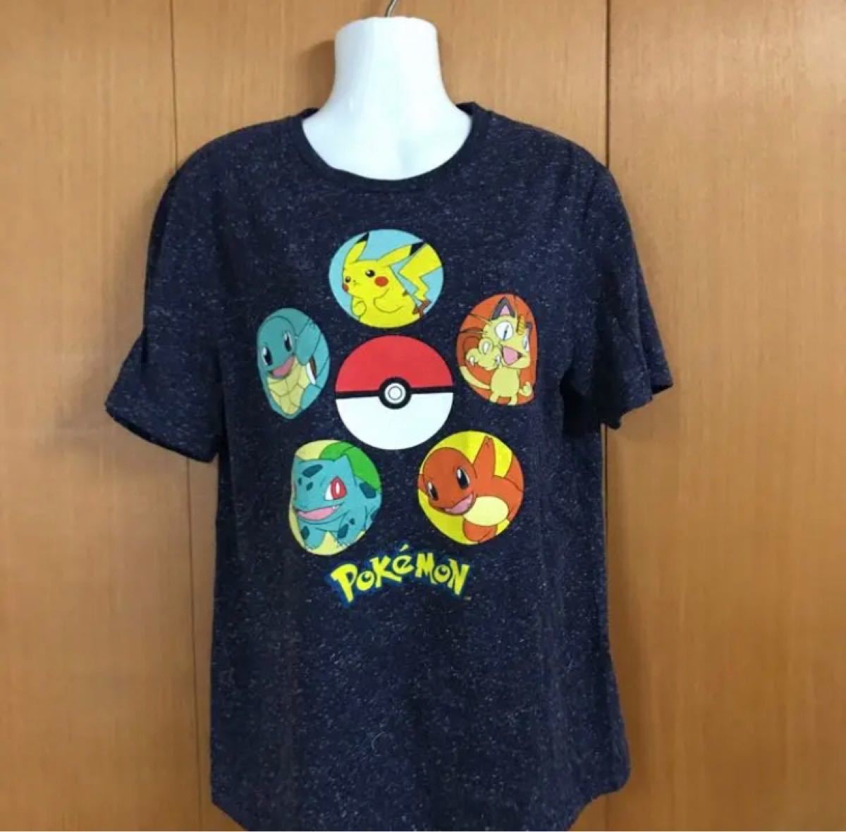 USA古着　ポケモン　レトロ　カントー御三家プリント　Tシャツ　匿名発送　 ヴィンテージ