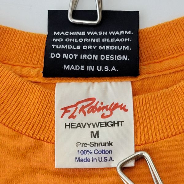 【レア】90s USA製 76 Tシャツ オレンジ Mサイズ 76オイル 76Lubricants ルブリカンツ レーシング ビンテージ 匿名配送_画像8