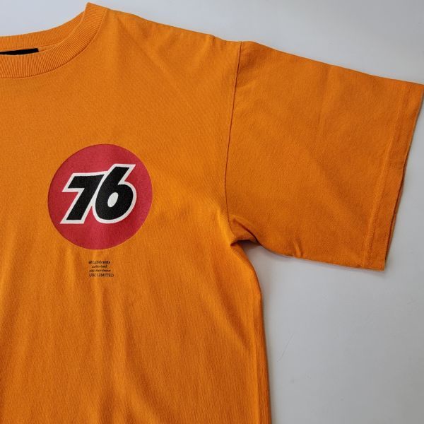 【レア】90s USA製 76 Tシャツ オレンジ Mサイズ 76オイル 76Lubricants ルブリカンツ レーシング ビンテージ 匿名配送_画像6