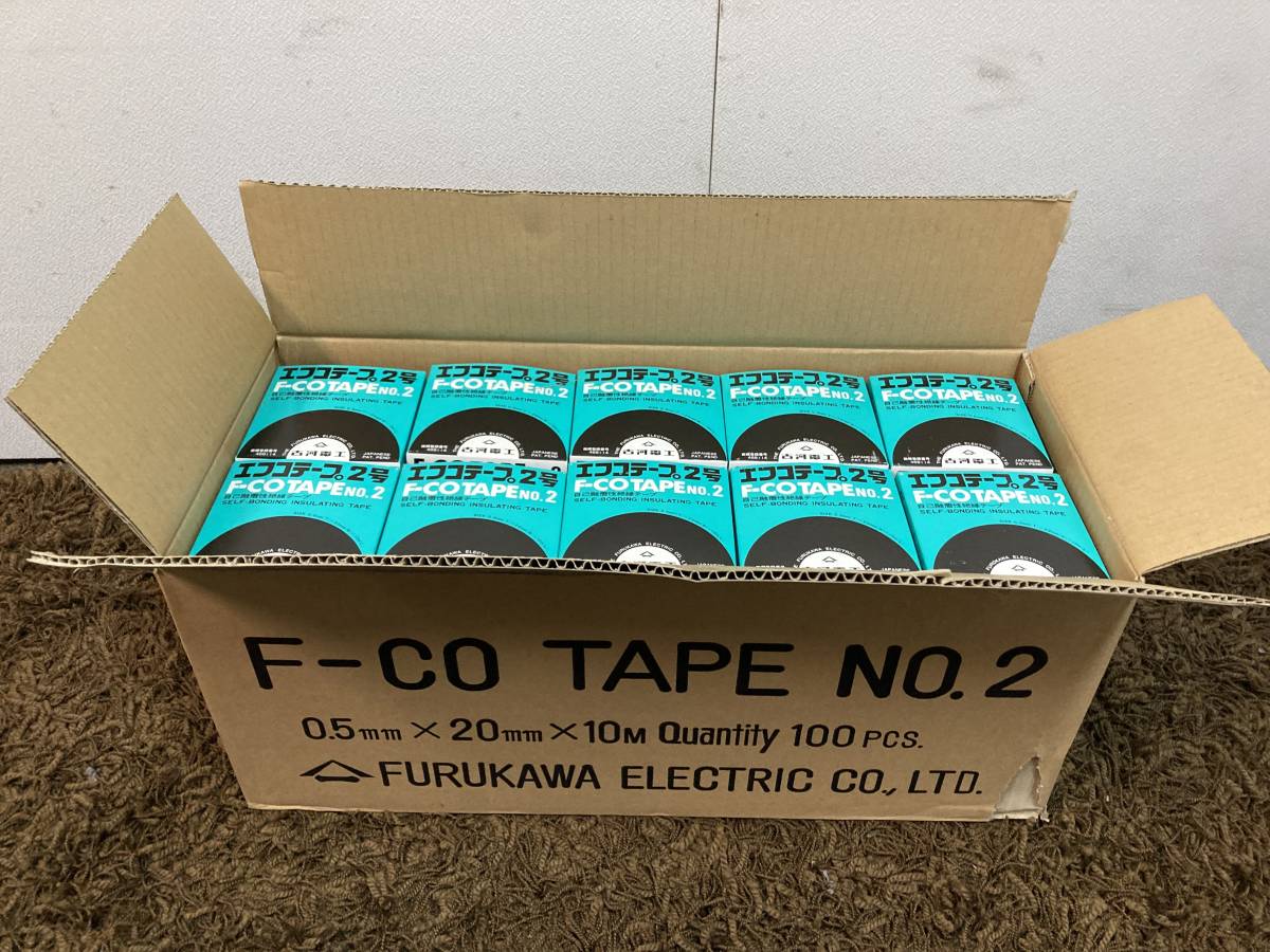 品質検査済 未使用　新品　エフコテープ/F-COTAPE 2号　自己融着性絶縁テープ 1箱100個入り　② その他