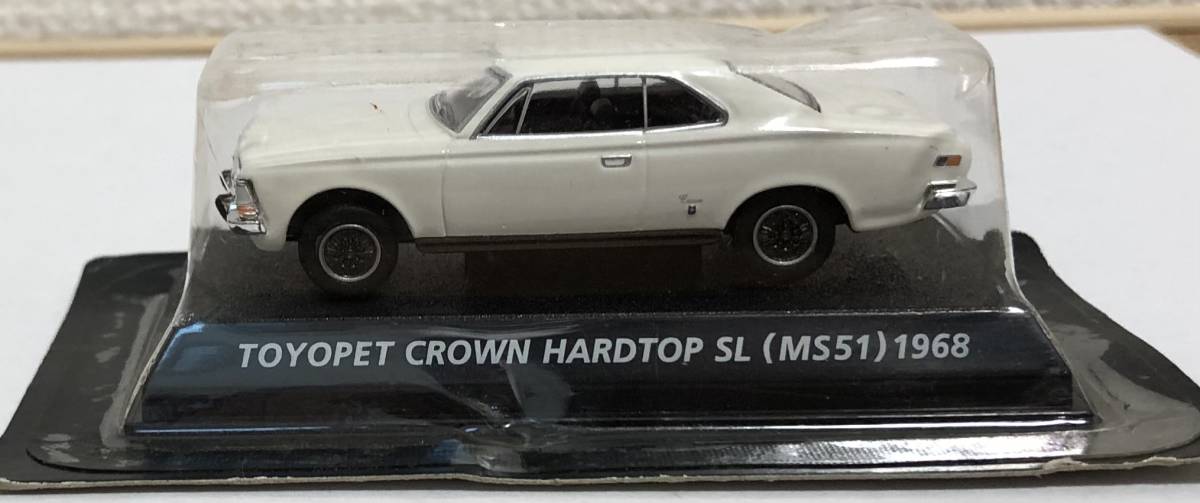 コナミ 絶版 名車コレクション トヨペット クラウン ハードトップSL TOYOPET CROWN HARDTOP 1968 トミカサイズ ミニカー 旧車_画像1