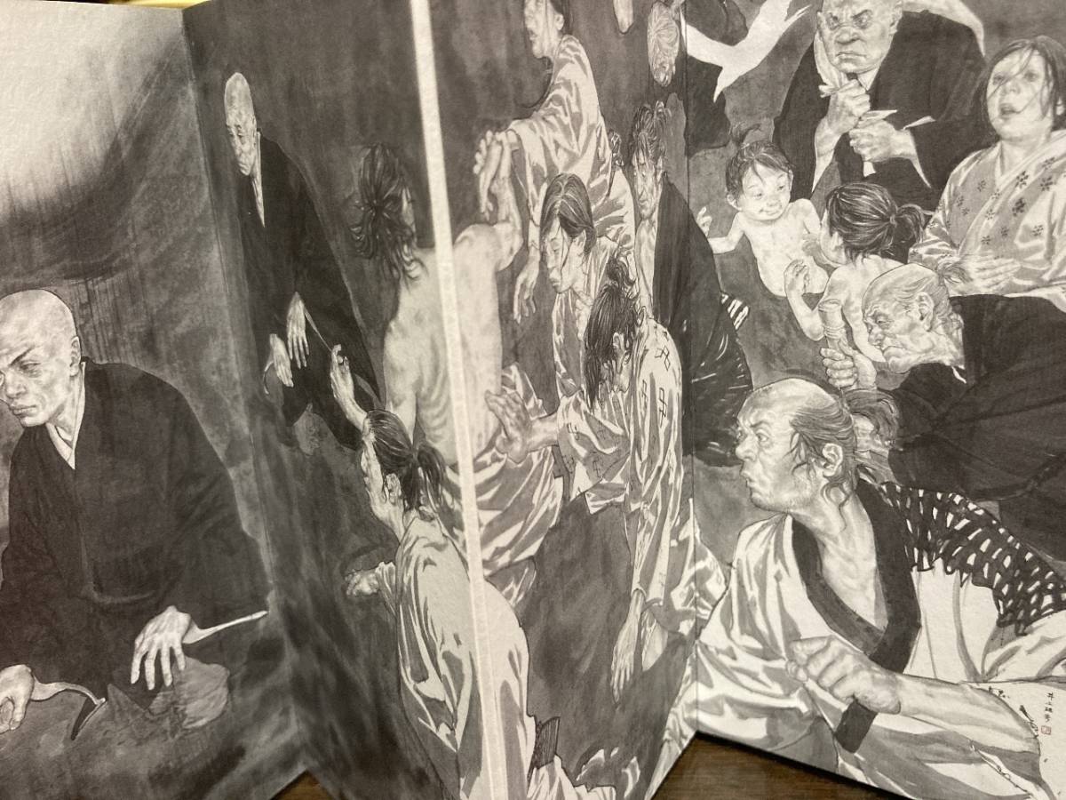 井上雄彦「親鸞 」屏風絵右隻 額入り クーポンの入手 namaste-restoran.ee