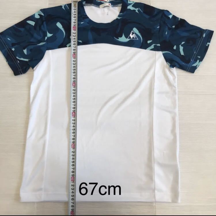 送料無料 新品 le coq sportif クルーネック カモフラ柄 M_画像4