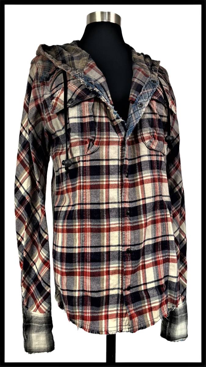 ヤフオク! - LGB SHIRT-G/PK-OD/M グラデーションチェ...