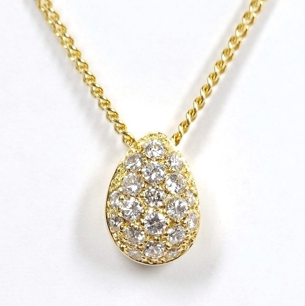逸品】 ダイヤモンド 星の砂 パヴェ ネックレス K18YG 0.31ct イエロー 純正大特価 0.31ct 一粒ダイヤモンドネックレス 値下げ♡K18 ネックレス