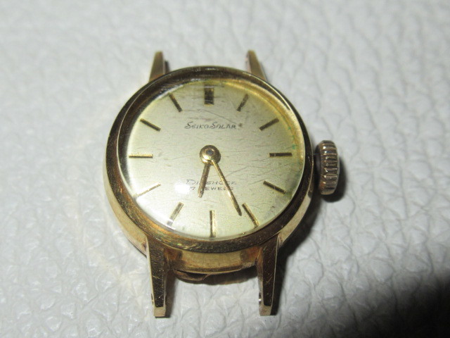 □希少 1950年代前後 可動品!女性用時計 18K(18金/金無垢)精工舎