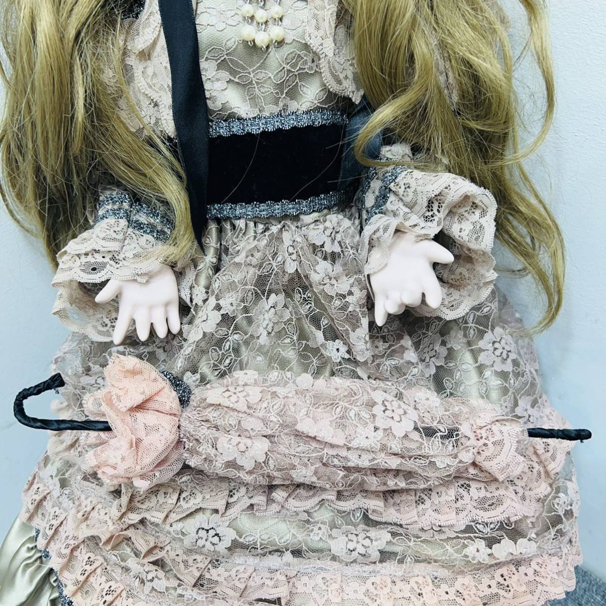 【220513-46】Collectors Doll 全高約70cm コレクターズドール　ビスクドール _画像5