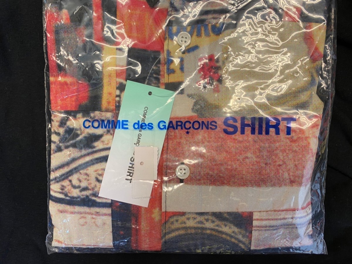 ☆Supreme×COMME des GARCONS SHIRT シュプリーム×コムデギャルソンシャツ☆ 18AW パッチワークシャツ ブラックの画像10