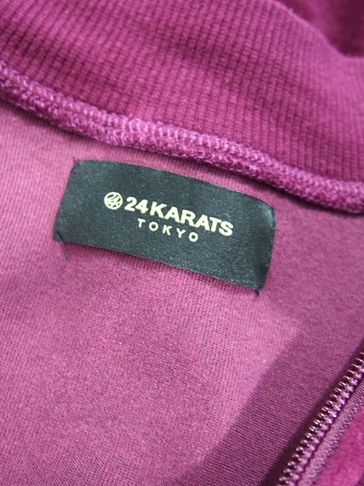 ☆24KARATS カラッツ☆【#24954250×#24954251】Redondo Track Top×Pantsラインテーピングベロアジャージ_画像3