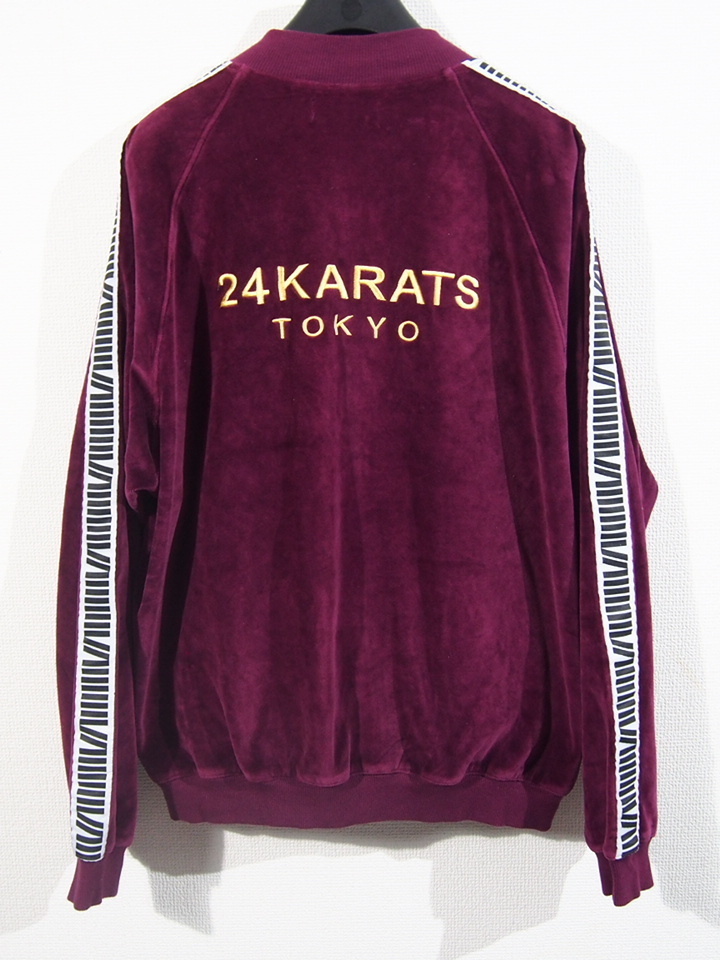 ☆24KARATS カラッツ☆【#24954250×#24954251】Redondo Track Top×Pantsラインテーピングベロアジャージ_画像2