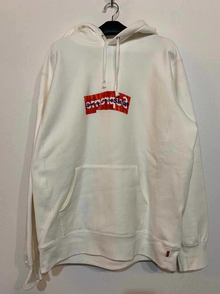 ☆SUPREME × COMME des GARCONS SHIRT シュプリーム × コムデギャルソン☆17SS Box Logo Hooded Sweatshirt ボックスロゴ パーカー