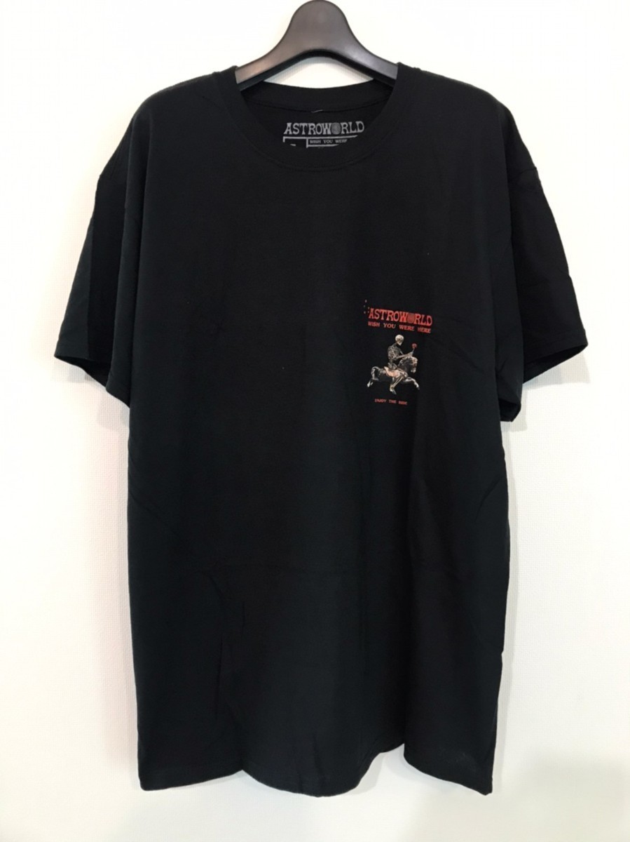 ☆ Travis Scott Astroworld トラヴィススコット　アストワールド☆WISH　YOU WERE　HERE　　ENJOY　THE　RIDE　Tシャツ　L