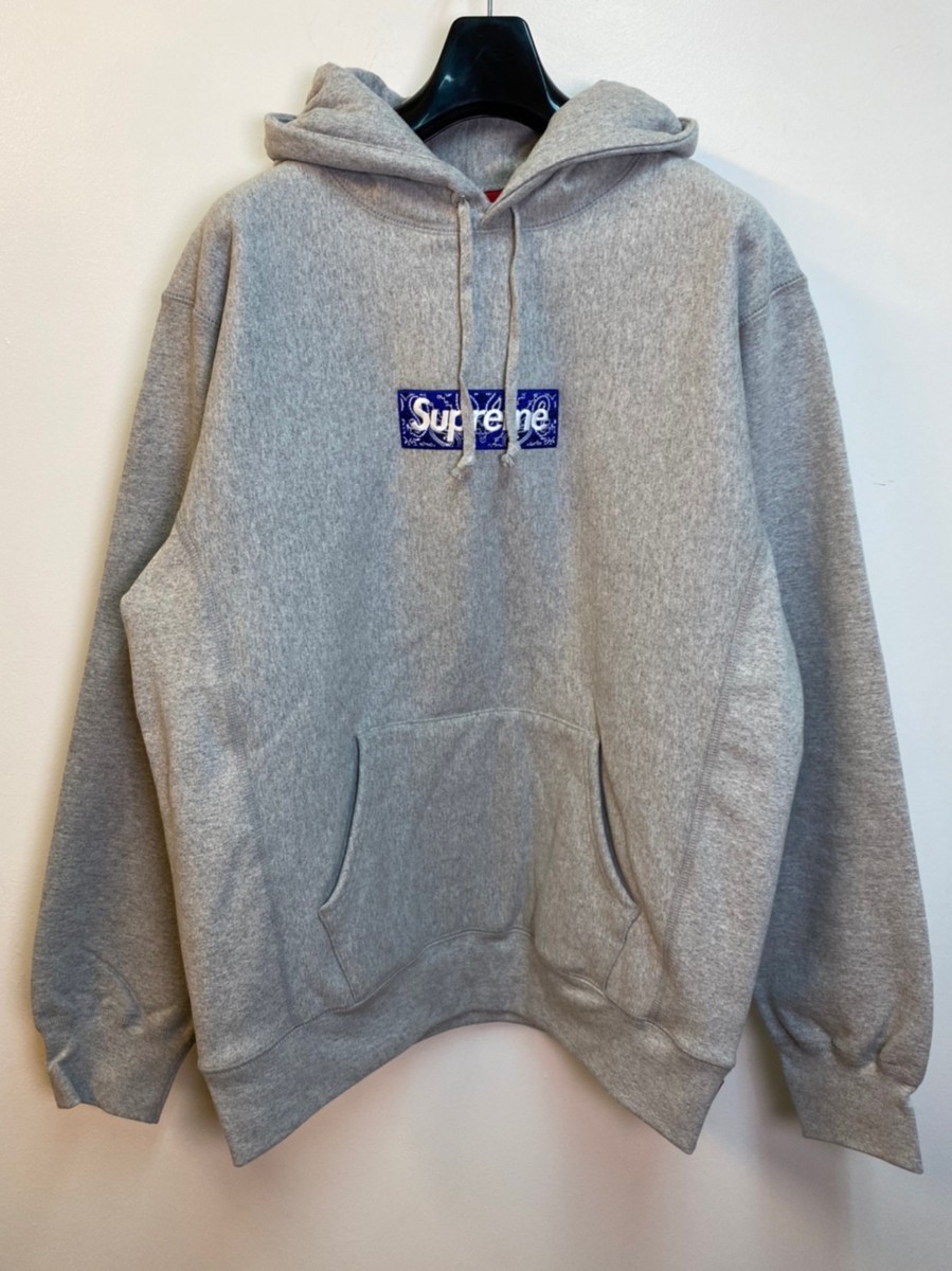 ☆Supreme シュプリーム☆ Box Logo Hooded Sweatshirt グレー