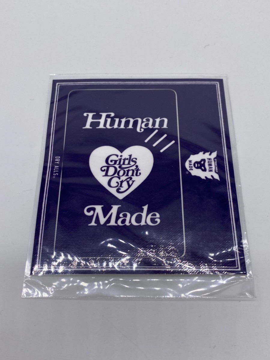 ☆Human Made×girls dont cry ヒューマンメイド×ガールズドントクライ☆ CARD STICKER GDC ステッカー VERDY ヴェルディNIGO ネイビー