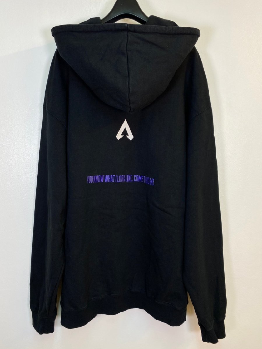 ☆vaultroom × APEXLEGEND ボルトルーム×エーペックスレジェンズ☆ WRAITH Hoodie プルオーバーパーカー ブラック×パープル_画像3