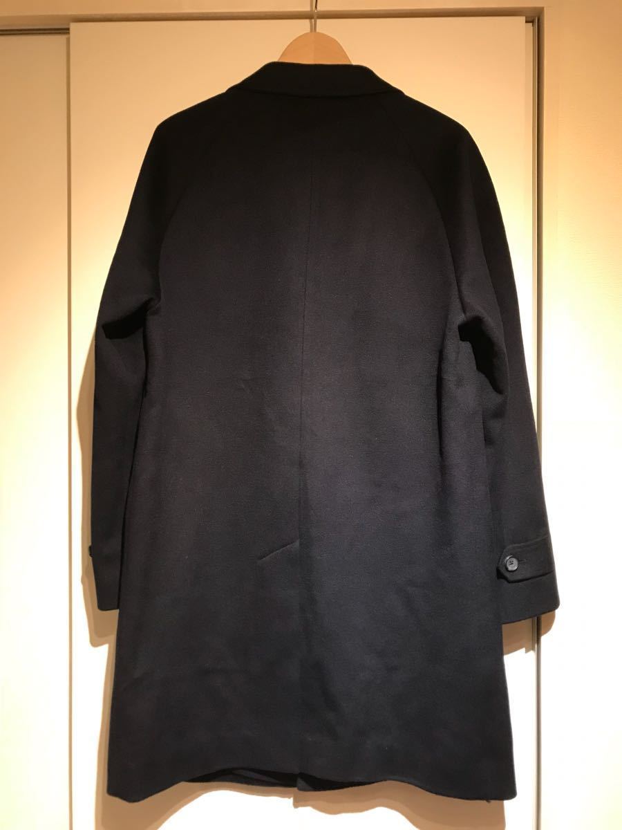 極美品☆Supreme シュプリーム☆15AW Loro Piana wool over coat ロロピアーナウールオーバーチェスターコート S ネイビー_画像2