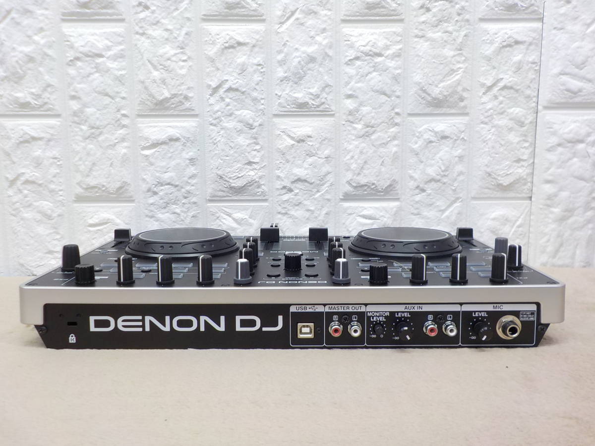 T840 美品中古 送料無料無料 DENON DJ serato MC2000 オールインワン USB MIDI DJコントローラー オーディオインターフェース内蔵_画像7