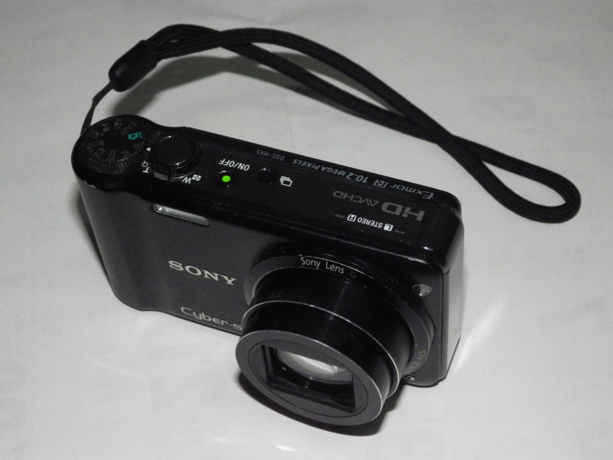 ■中古 コンパクトデジカメ ソニー サイバーショットSONY DSC-HX5V 黒◆裏面照射CMOS◆GPS◆動作確認済■_画像1