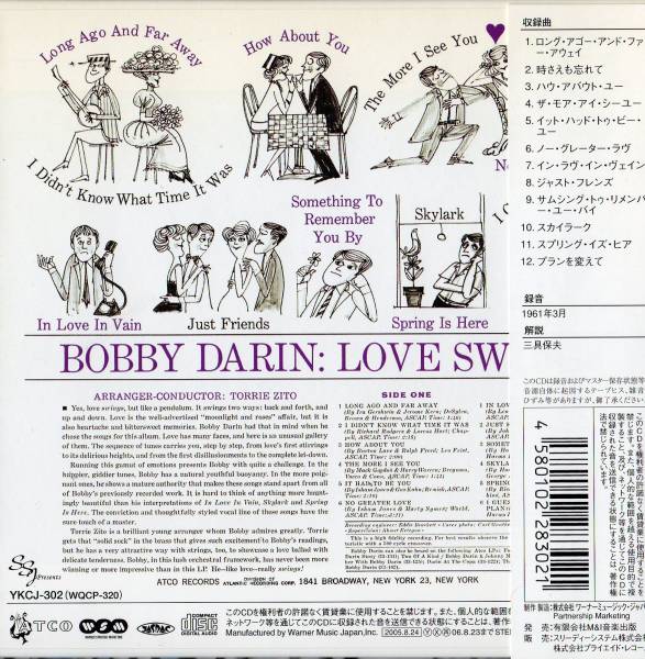 Bobby Darin Bobby *da- Lynn Love Swings( paper jacket )!!