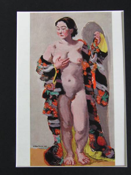 宮本三郎、脱衣婦女、昭和初期貴重な作品、新品額付ami5_画像3