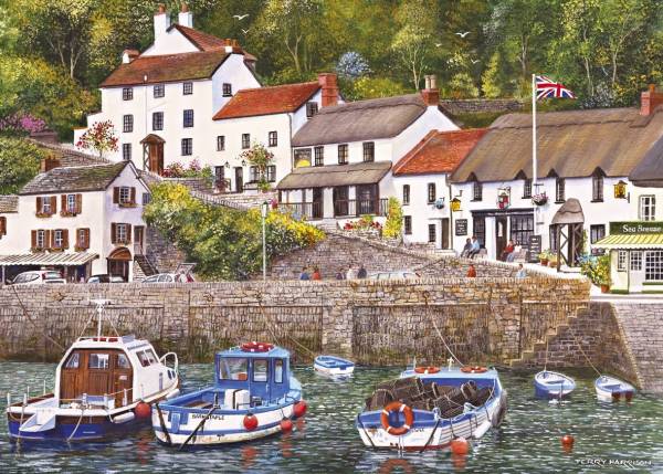 (6105) 1000ピース ジグソーパズル イギリス輸入●GI●Terry Harrison テリー・ヘリソン - Lynmouth (ニュージーランド) _画像1