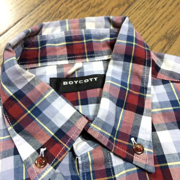  beautiful goods BOYCOTT check shirt Boycott 