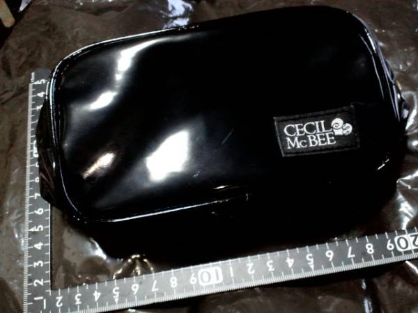 非売品★CECIL McBEE★エナメル★ポーチ★ブラック★残1_画像1