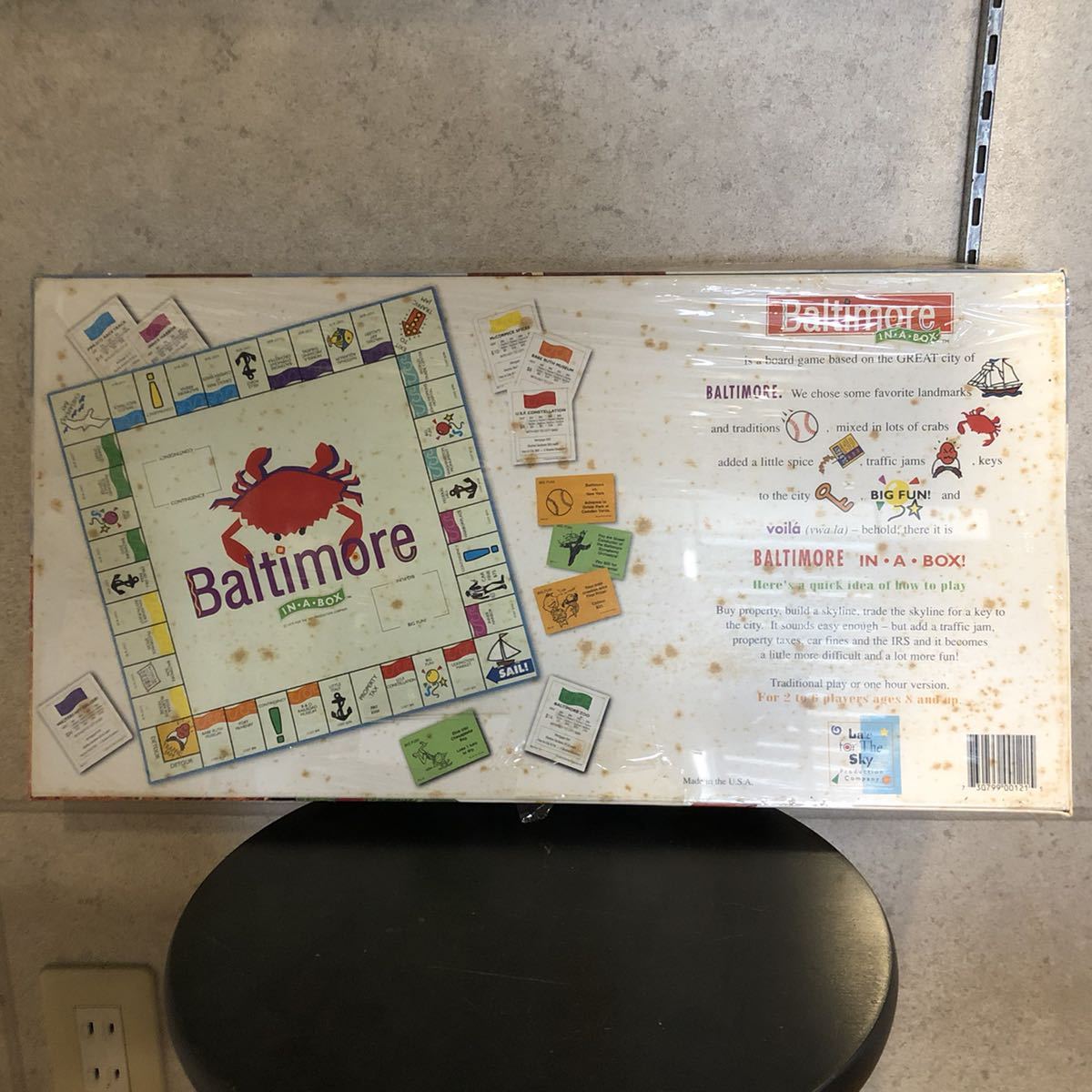 送料無料　1998 ボルチモア　IN・A・BOX ZOO ボードゲーム　Baltimore　未開封　USA ビンテージ　レア_画像4