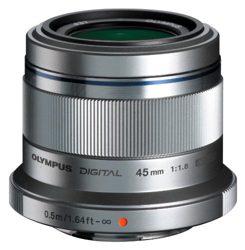 OLYMPUS 単焦点レンズ M.ZUIKO DIGITAL 45mm F1.8 シルバー( 良品