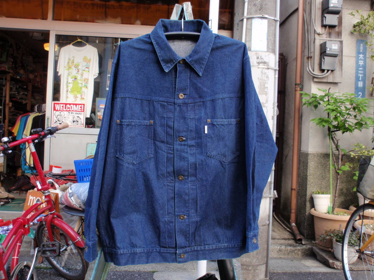 日本製　カールヘルム　Gジャンスタイルのデザインデニムジャケット　サイズXL？