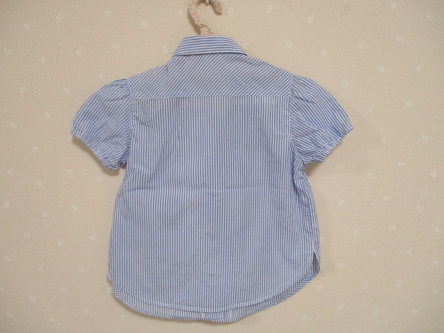 # Kumikyoku # pretty short sleeves blouse M110-120. light blue 20531