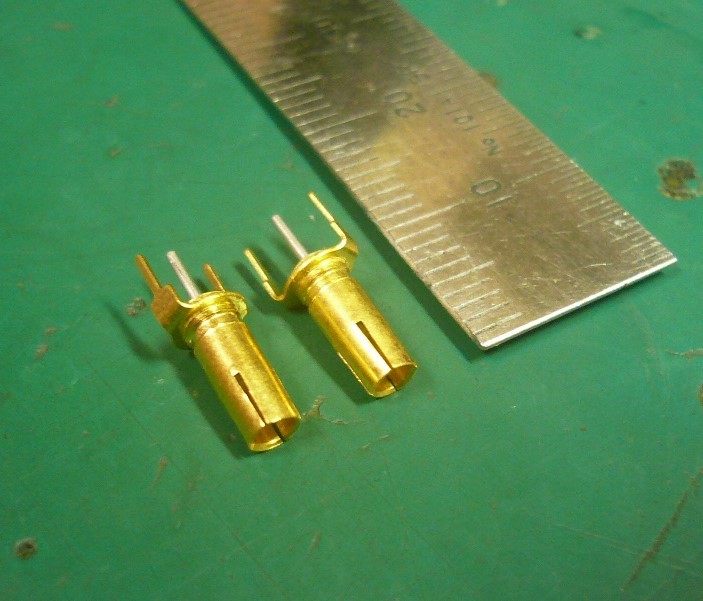 テストジャックミニ　　オシロスコープの電圧プローブ用　２個セット　