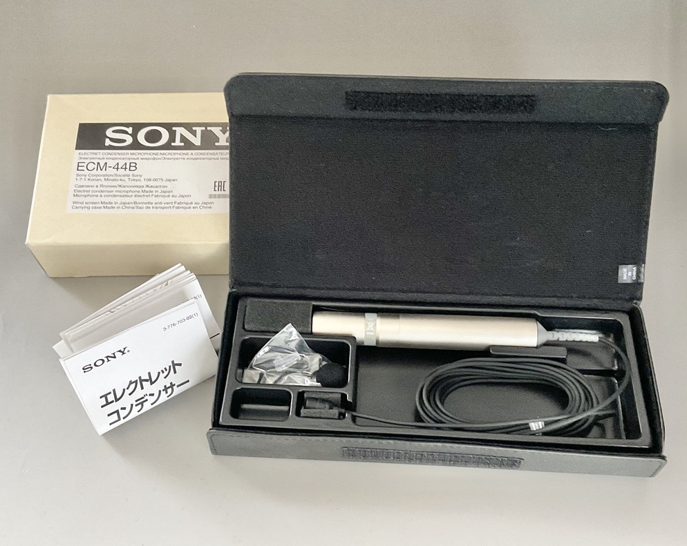 未使用・美品 SONY ソニー ECM-44B 業務用 ピンマイク エレクトレットコンデンサーマイク