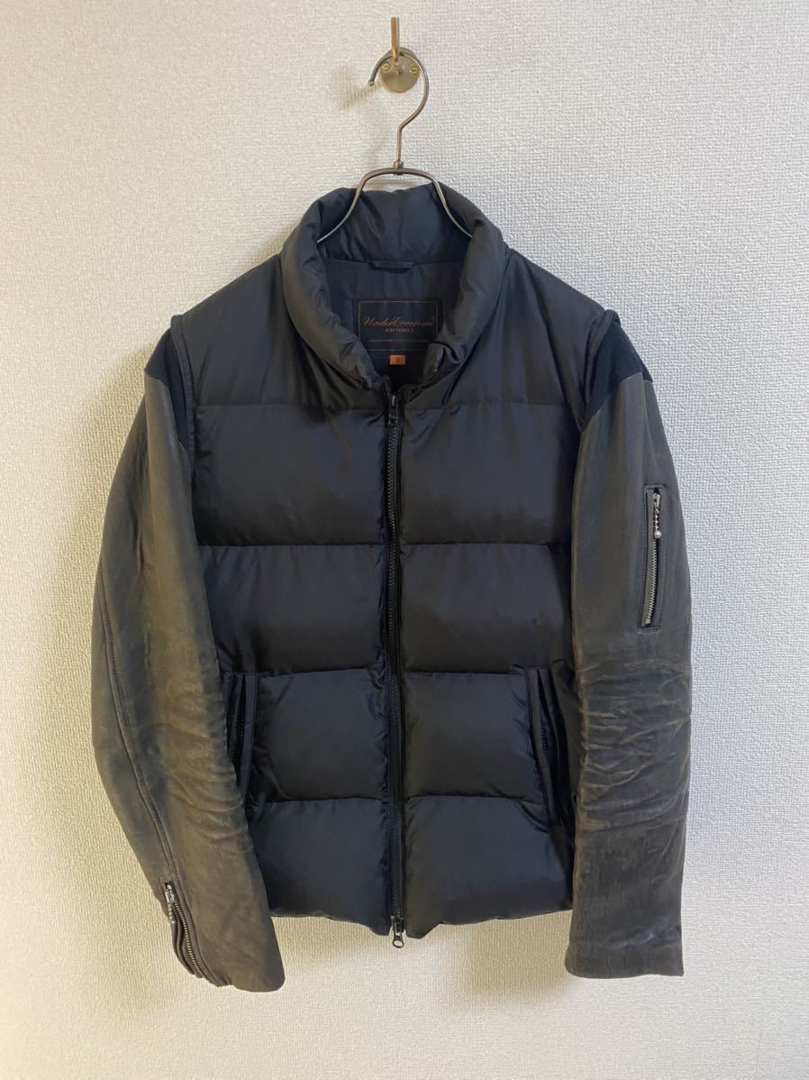 アンダーカバー 2005AW Arts&Crafts期 オリジナル 袖レザー ダウン