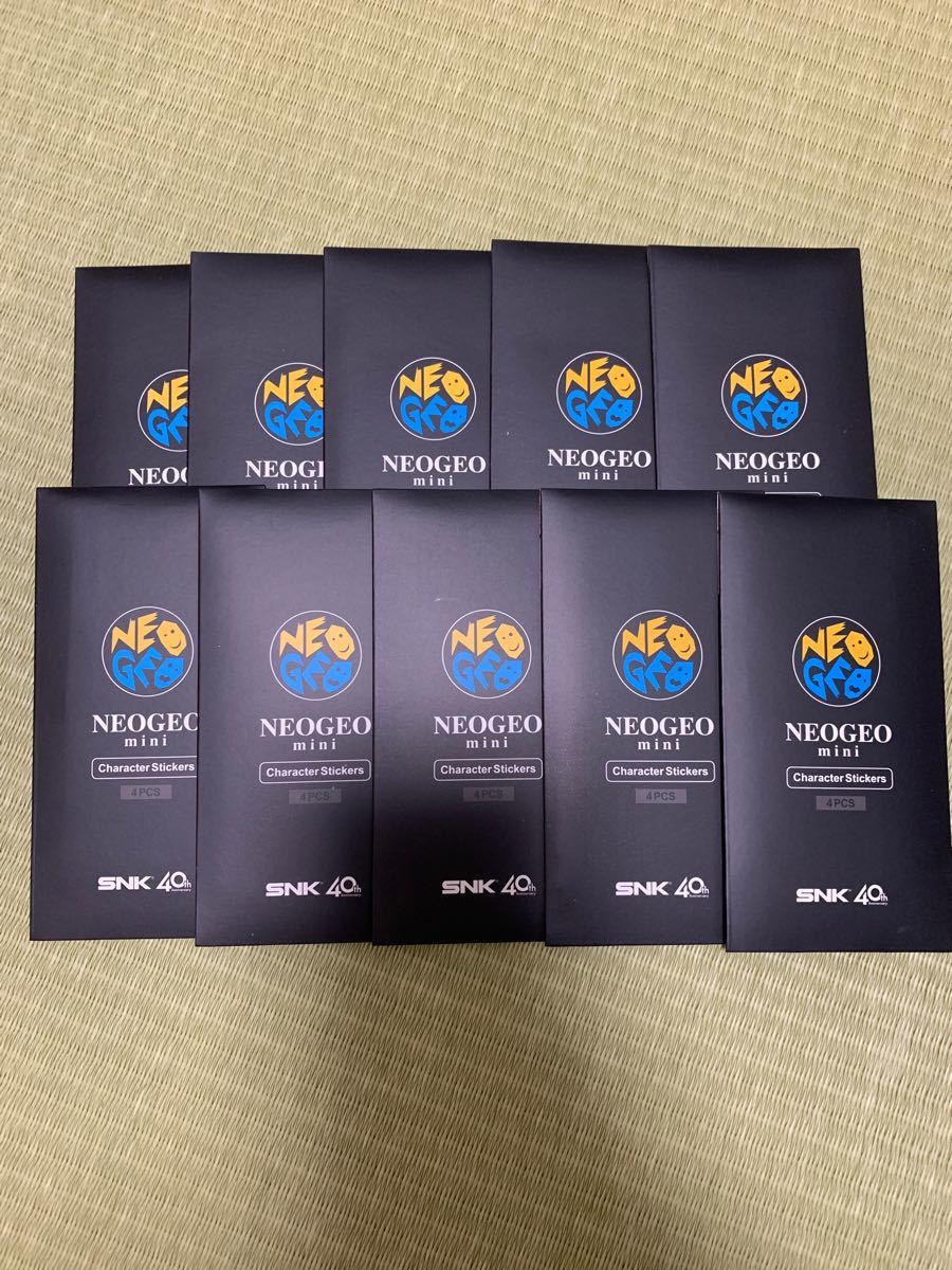 NEOGEO mini キャラクターステッカー (4枚入り)×10セット＋1枚おまけ