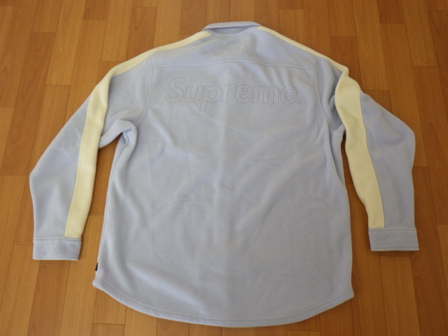 【Supreme シュプリーム】Polartec Shirt ポーラテック シャツ タグ付き ライトブルー Ⅹ RN１０１８３７_画像2