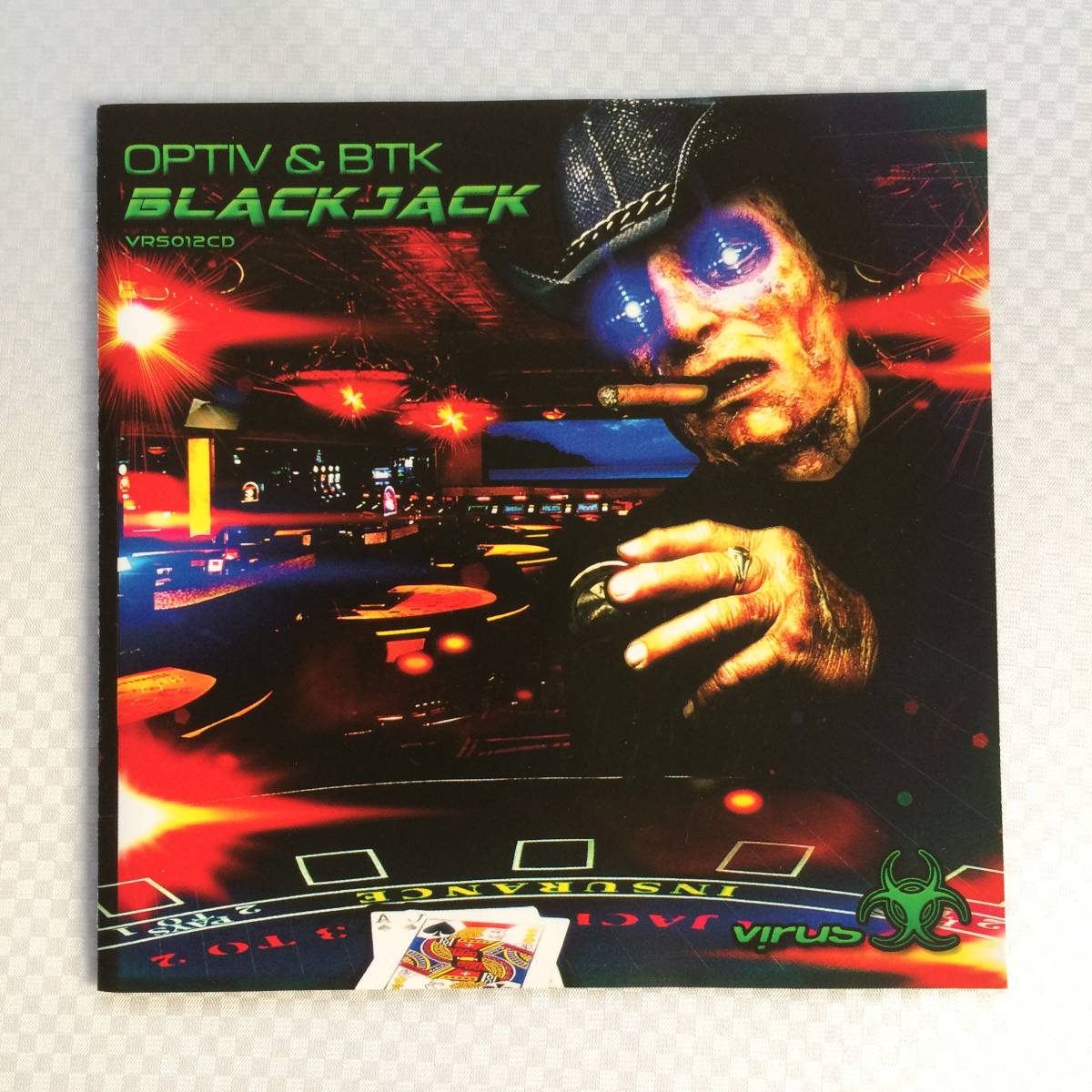 廃盤 ドラムンベース★Optiv & BTK / Blackjack 輸入盤CD Virus Recordings★Electronic＞Drum n Bass 検ED RUSH/MINDSCAPE/SYNCOPIX_画像1