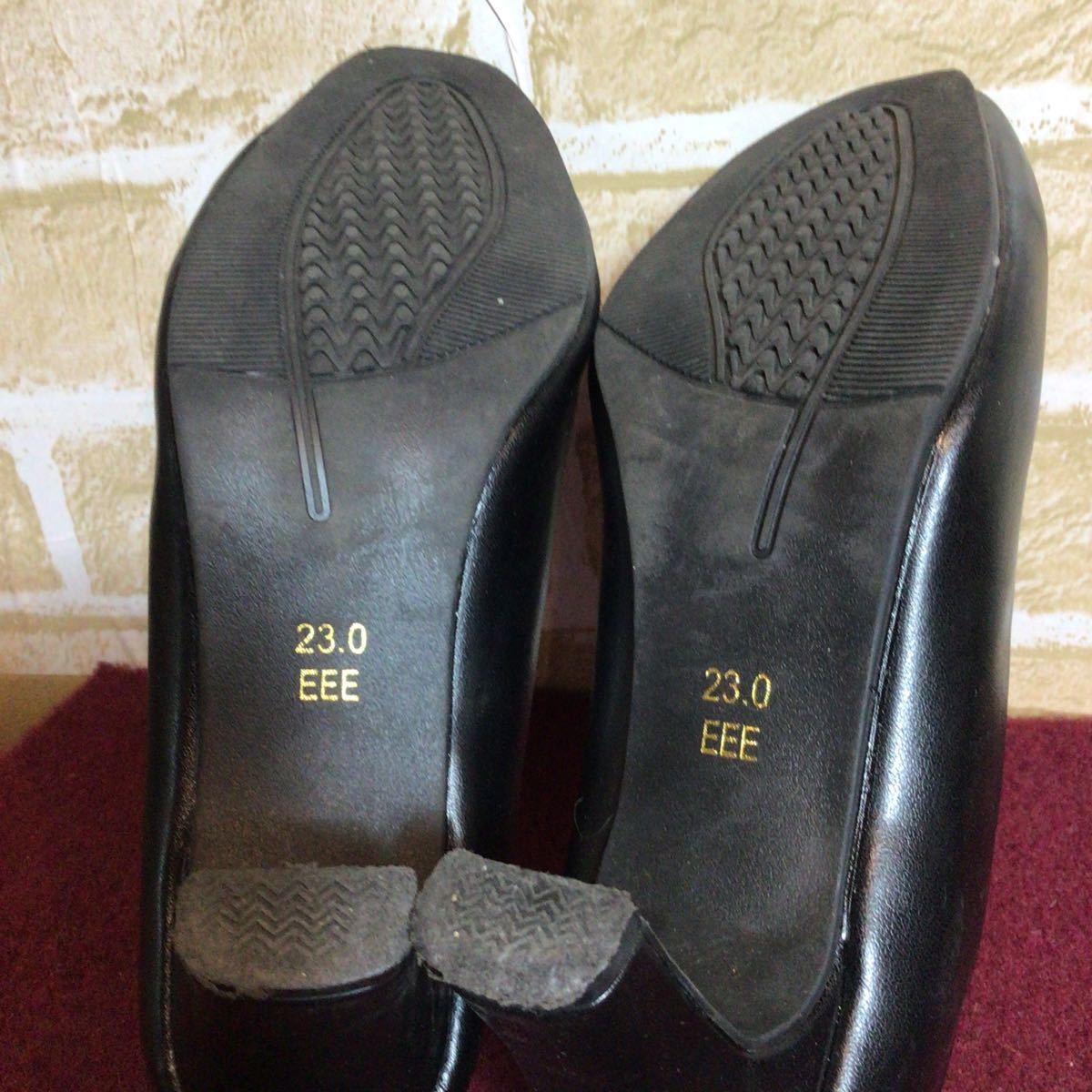 [ selling out! free shipping!]A-195 RomeoValentino!23.0cmEEE! heel 6cm! work! business! ceremonial occasions! The Seven-Five-Three Festival! go in . go in . type!.. graduation ceremony! formal! used 