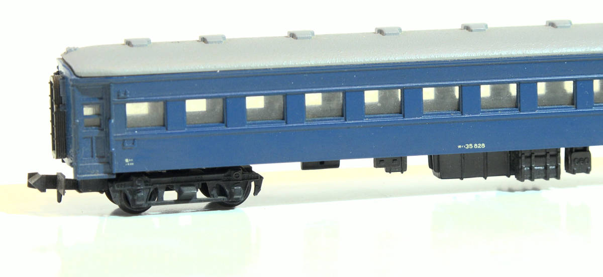 【T23P07】TOMIX「オハ35形（ブルー）」ケースなし　国鉄オハ35系客車　中古Nゲージ　ジャンク_画像8