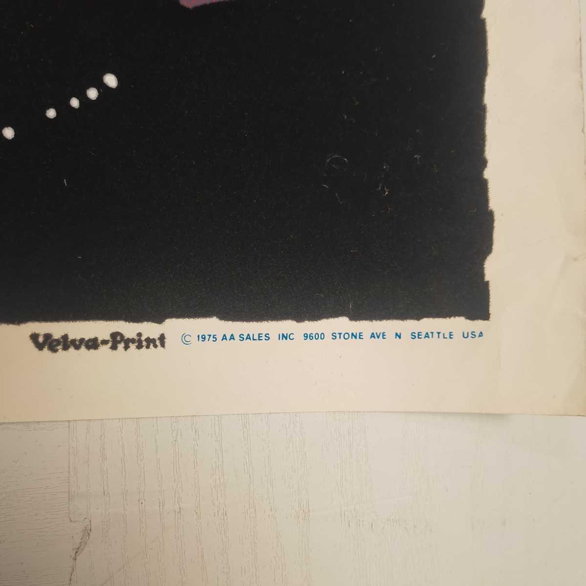 レア物 Velva-prinr ポスター UNDEASEA FANTASY 58.5X89cm ビンテージ 1975年製 _画像5
