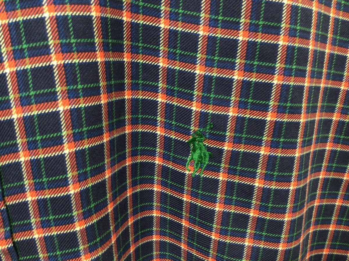 RALPH LAUREN B.D CHECK SHIRT SIZE L ラルフローレン ボタンダウン チェック シャツ 長袖 _画像4