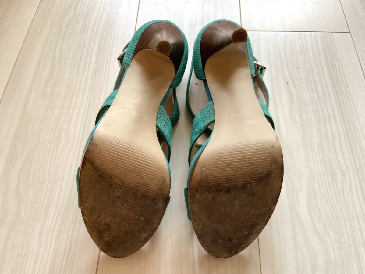 Nine Westna in waste to sandals heel pumps 7M 24cm heel sandals 