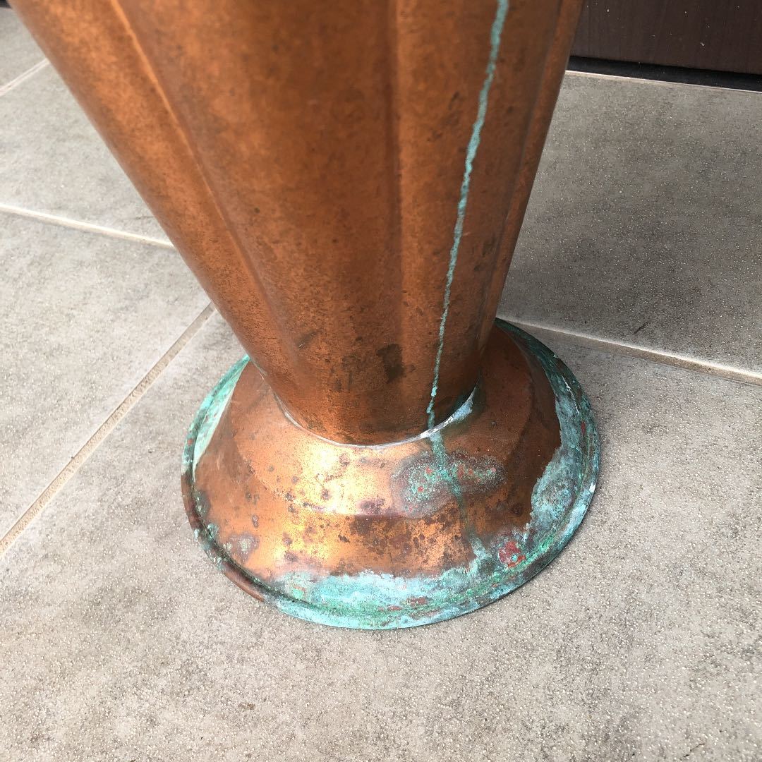 イタリア製　アンティーク品　傘立て　アンブレラ　銅製