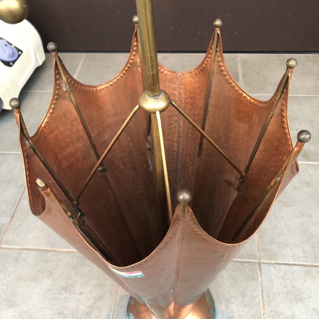 イタリア製 アンティーク品 アンブレラ 傘立て 銅製 【年中無休】 傘立て