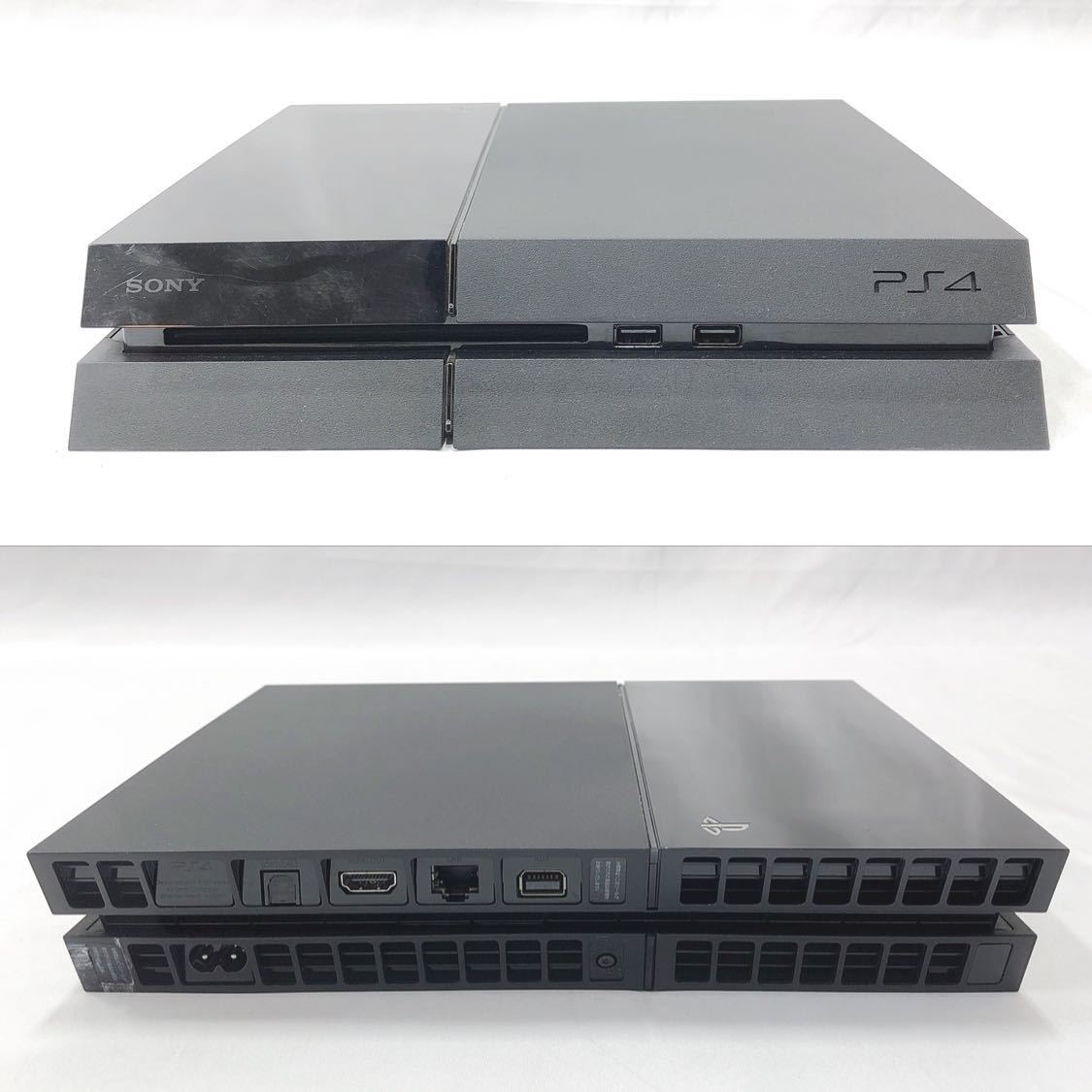 低価送料無料動作品 SONY ソニー PlayStation4 PS4 プレステ4 CUH-1000A 500GB ブラック/元箱 印刷物 コントローラー HDMI USB 電源ケーブル付 R阿0406 PS4本体