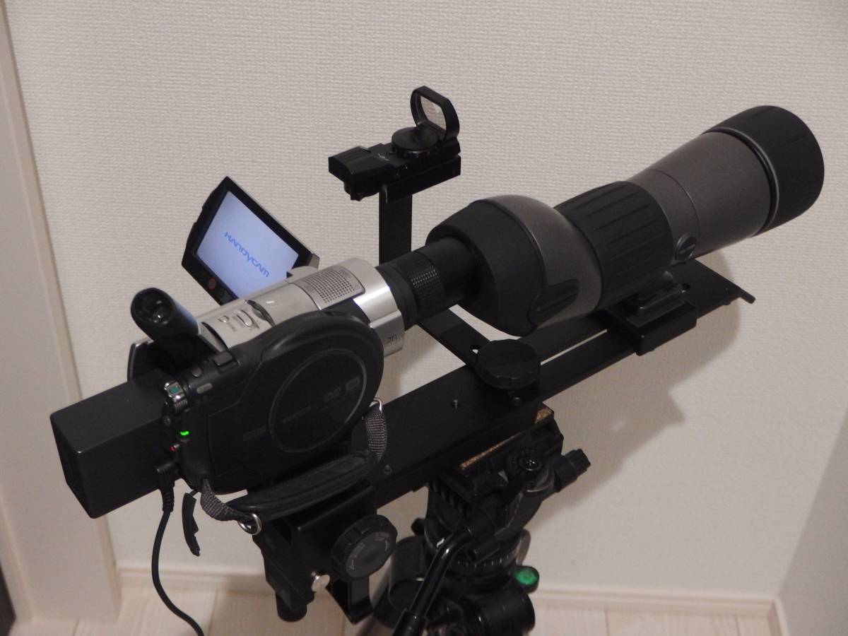 【ジャンク】SONY ソニー 高倍率テレコンバージョンレンズ ZOOMEYE VCL-FS2K＋おまけ（リモコン三脚,ビデオカメラ, ドットサイト照準器）
