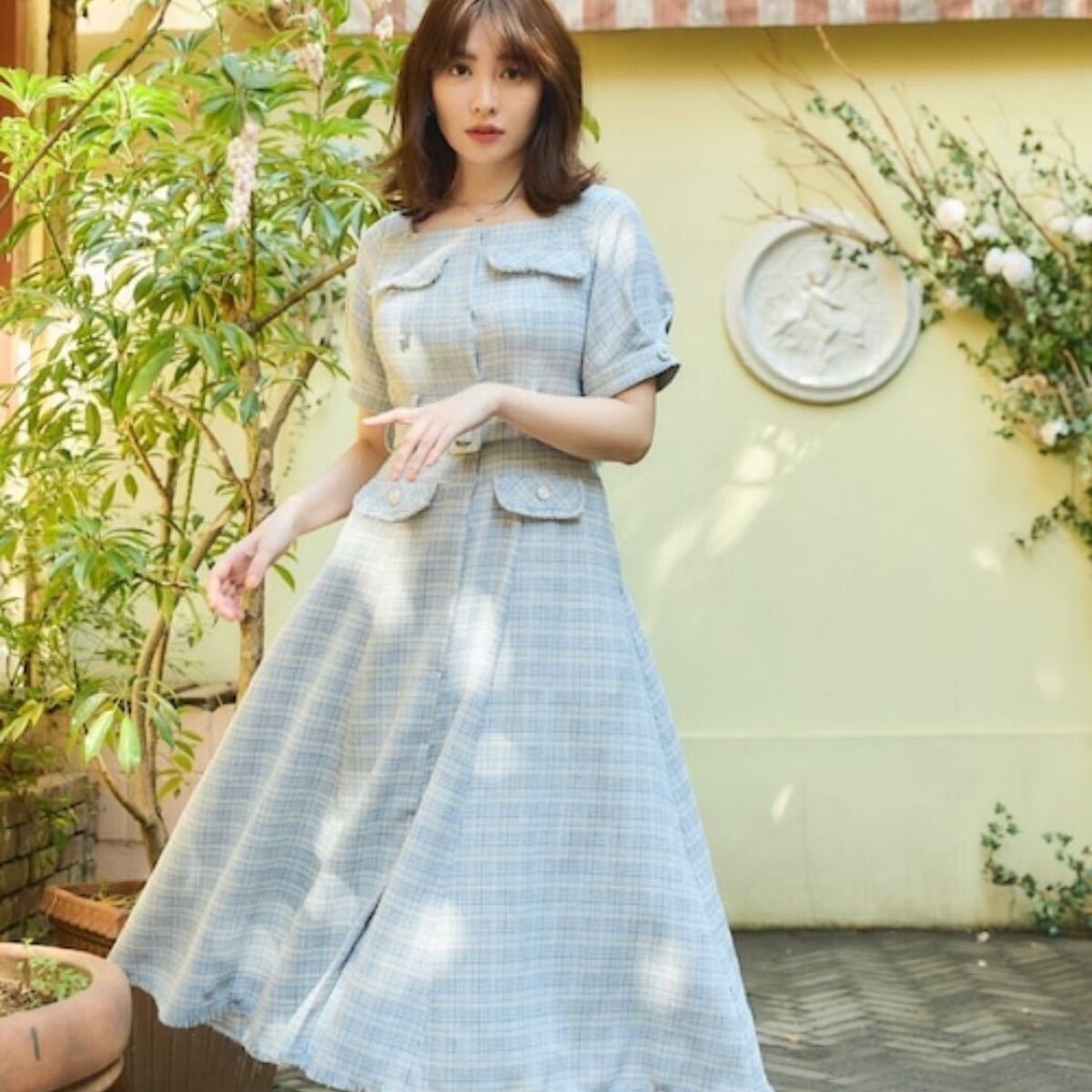 タグ付き新品herlipto Classic Tweed Midi Dress | cprc.org.au