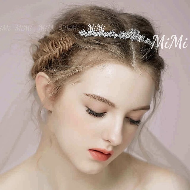 biju- Tiara accessory u Eddie ng head dress wedding silver hair accessory wedding accessory flower new goods 