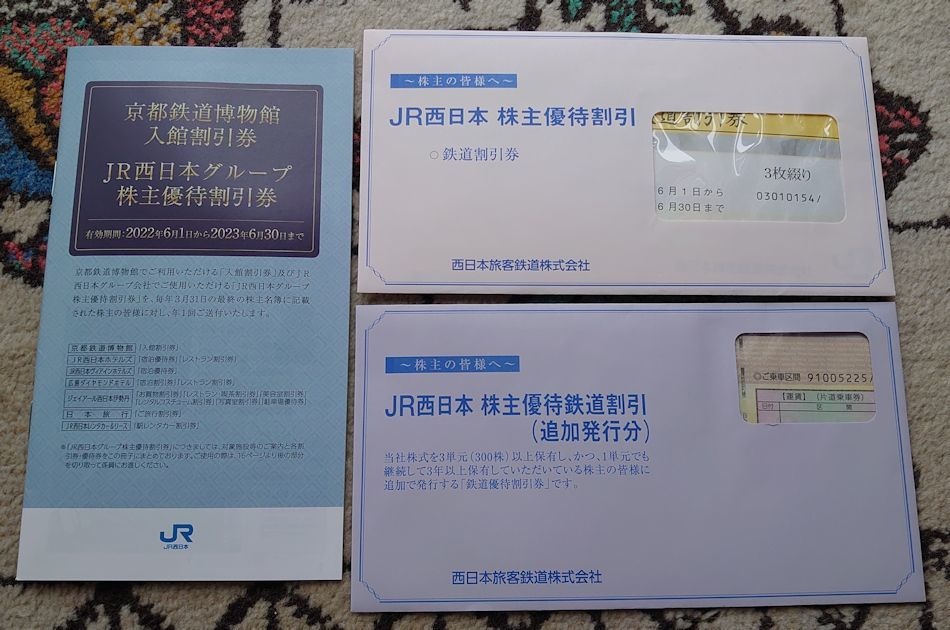 JR西日本株主優待割引券4枚 www.nickstellino.com